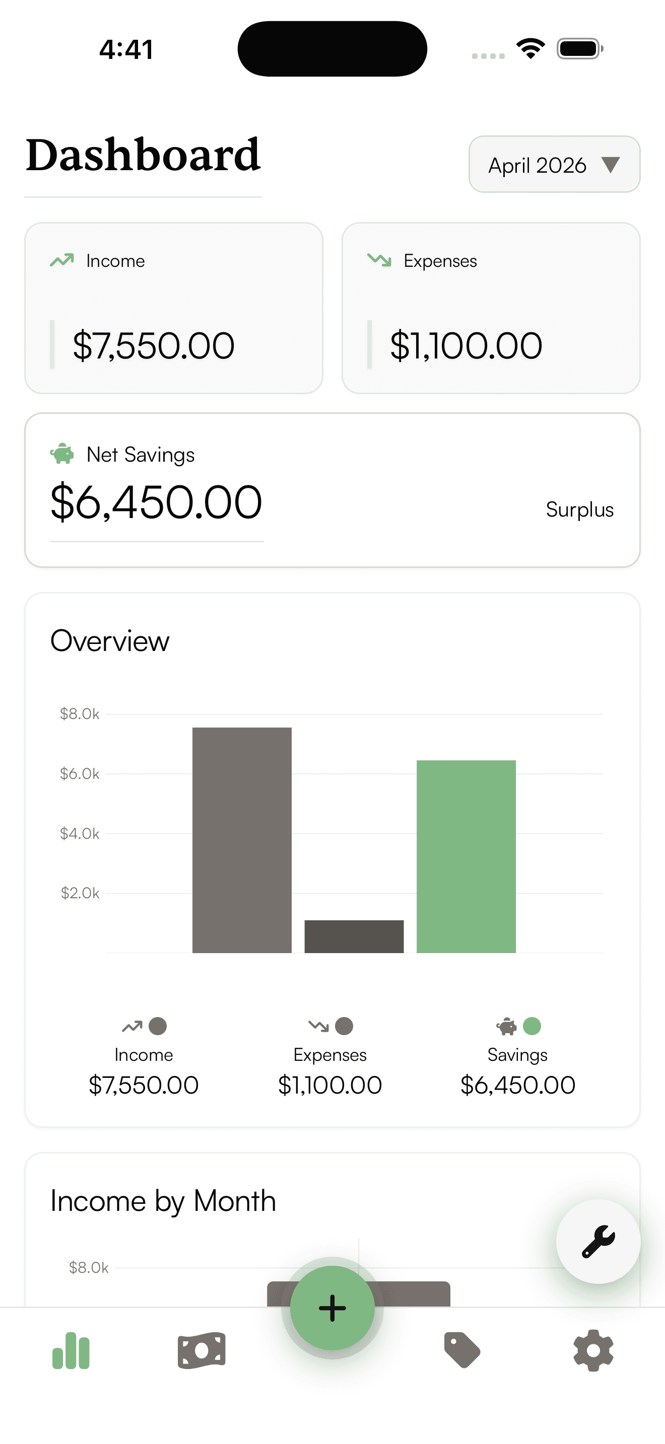 Sprig dashboard